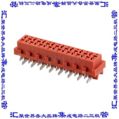 1-188275-6 针座连接器16POS插座2排2.54mm叉状表贴SMD锡