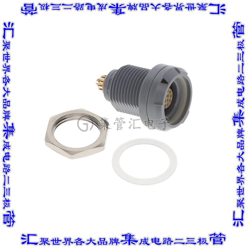 PNG.M1.4SL.LG 圆形连接器14POS插座母插口焊杯镀金面板安装