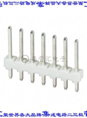 3-644456-7 针座连接器7POS接头2.54mm公形插针通孔直针锡