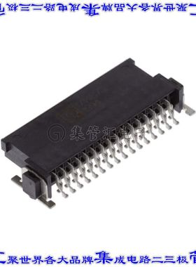 1714875 针座连接器32POS插座2排1.27mm母形插口表贴SMD镀金