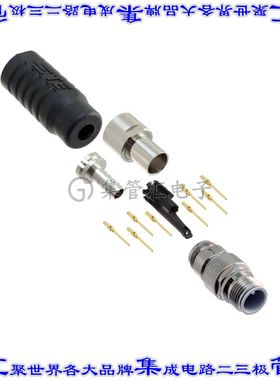 1-2823447-2 圆形连接器8POS插头公引脚压接镀金自由悬挂