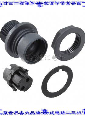 PXP6012/02S/ST 圆形连接器2(电源)插头母插口螺钉镍面板安装