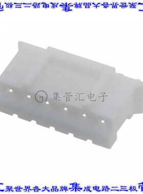 SWH201-NULN-S06-UU-WH 矩形连接器外壳6POS插座2mm母形插口白色