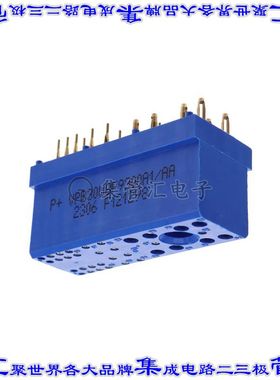 VPB30W8F9300A1/AA 背板连接器34POS插座母插口通孔蓝色