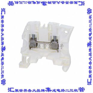 6.0mm白色10 24AWG 端子块连接器2POS馈通式 1SNK506065R0000