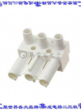 AC 166-1 ST/ 3 WS 接插件连接器CONN PLUG 3POS SCREW WHT