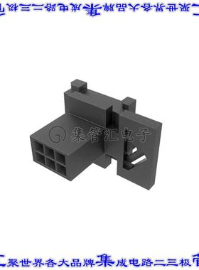 10160855-06GLF 矩形连接器外壳6POS插头2排3mm公形引脚黑色面板