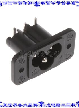6160.0002 电源接入连接器3POS插座公形引脚IEC320-C6面板安装法
