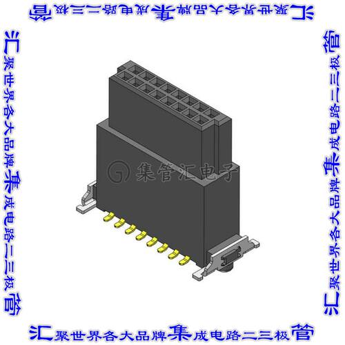 CBEC224-0879B001C1AF 针座连接器16POS插座2排1.27mm母形插口表