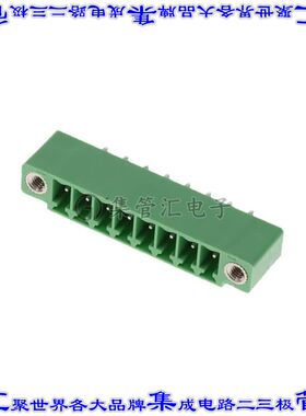 395056008 0395056008端子块连接器8POS接头公引脚带罩3.5mm绿色