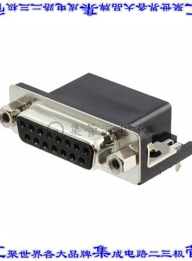 ADF15A-KG-TASB5 连接器15POS插座母插口2排D-Sub通孔直角