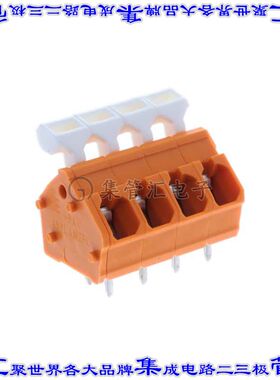 1914590000 线对板连接器4POS接线端子5mm通孔45角度带板