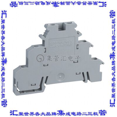 2774237 端子块连接器6POS断连馈通式3排6.2mm灰色14-30AWG