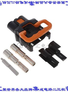 K320FSH3/0 矩形连接器外壳6POS插座母形插口黑色自由悬挂