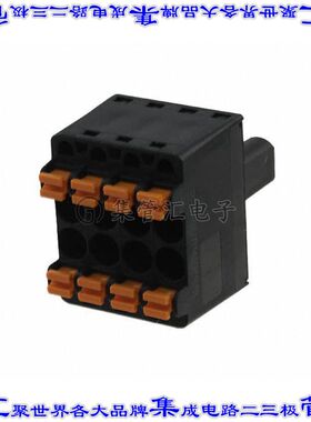 1000880000 端子块连接器4POS插头母插口5.08mm黑色自由悬挂