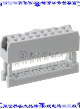 AWP 16-7540-T 矩形连接器16POS插口2排2.54mm母插口灰色IDC锡自