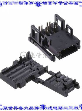 38104-0018-000 FL 矩形连接器4POS自配接2.54mm公母黑色IDC镀金