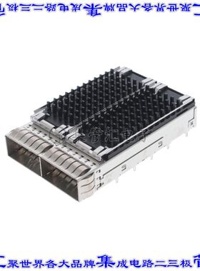 2170806-2 插拔式连接器外壳成组(1 x 2)QSFP28通孔直角压配