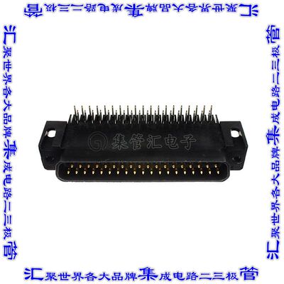 747470-2 连接器37POS插头公引脚2排D-Sub通孔直角
