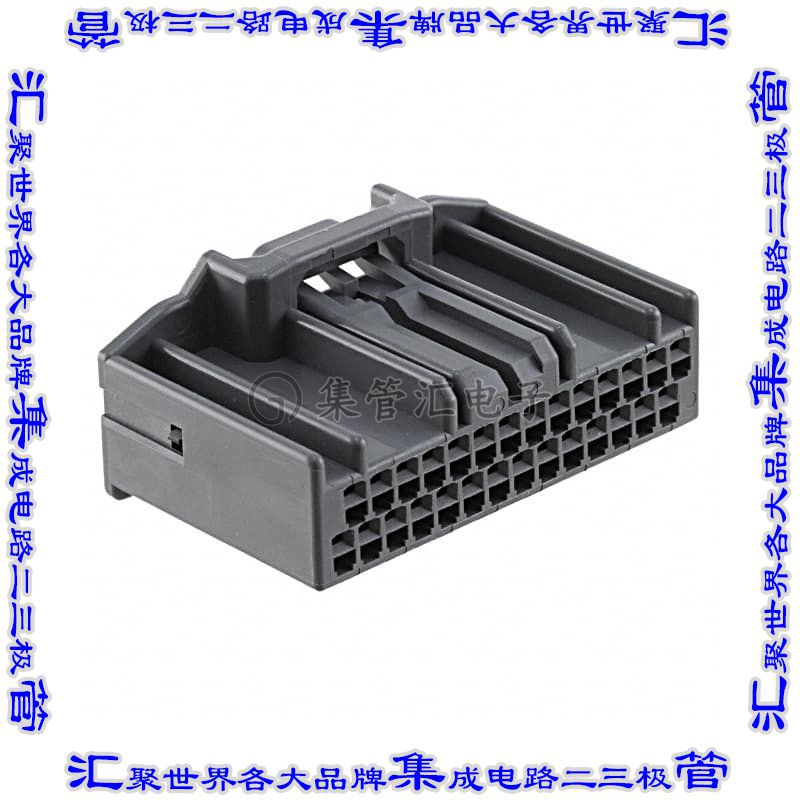 MX34028SF1 矩形连接器外壳28POS插座2排2.2mm母形插口黑色自由悬