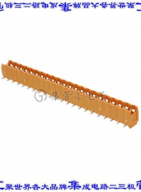 1581060000 端子块连接器22POS接头公引脚带罩5mm橙色90DEG通孔