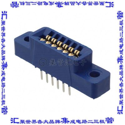 EBC06DRXH 卡边缘连接器12POS母头2排2.54mm蓝色镀金