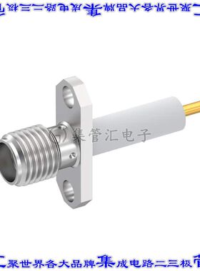 R124464000 同轴连接器SMA插孔母形插口焊接50欧姆面板安装通孔