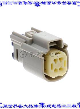 334724002 0334724002矩形连接器外壳4POS插座2排3.5mm母形插口灰