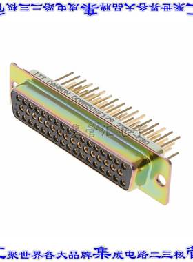 DDMM-50S-F179 连接器50POS插座母插口3排D-Sub面板安装通孔