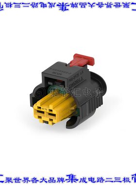 2345388-2 矩形连接器外壳2POS插头5mm母形插口黑色自由悬挂