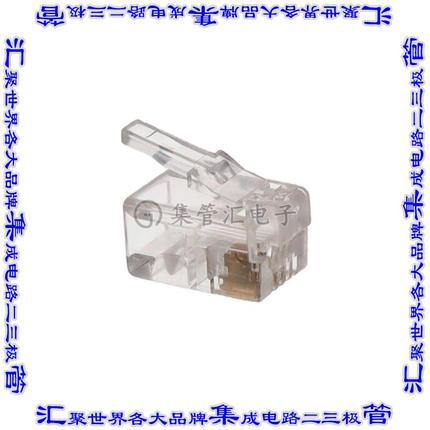 MP44X-1000 接插件连接器MOD PLUG 4P4C-STRANDED/FLAT ROHS