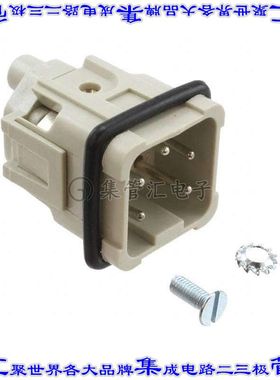 1-1103402-1 连接器4+接地插件公头螺钉