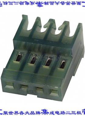 3-640623-4 矩形连接器4POS插座2.54mm母插口绿色IDC锡自由悬挂直