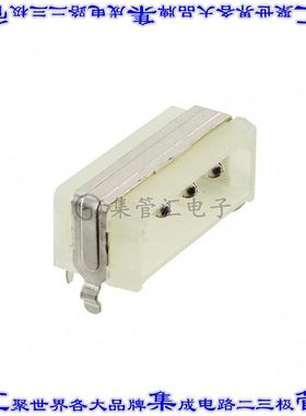 174804-1 针座连接器4POS接头5.08mm公形插针通孔直角锡