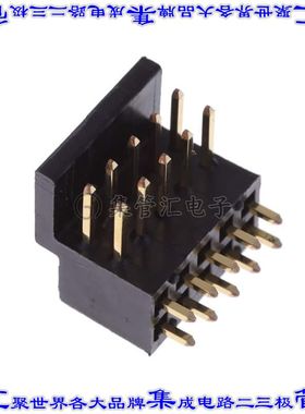 65461-019LF 针座连接器10POS接头2排2.54mm公形插针通孔直角镀金