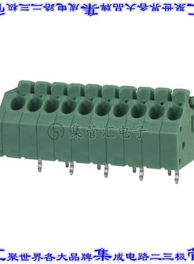 1985276 线对板连接器10POS接线端子3.5mm通孔45角度带板