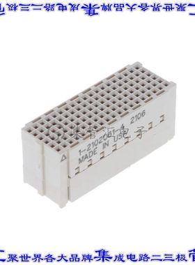 1-2102061-4 针座连接器114POS插座6排1.27mm母形插口表贴SMD镀金