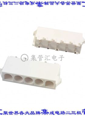 643406-1 针座连接器5POS接头6.35mm公形插针通孔直针锡