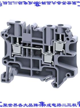 CY4/3 端子块连接器3POS馈通式6.0mm灰色10-24AWG