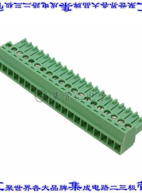 1840544 端子块连接器20POS插头母插口3.5mm绿色自由悬挂