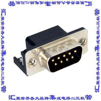 KF22X-E9P-N 连接器9POS插头公引脚2排D-Sub通孔直角