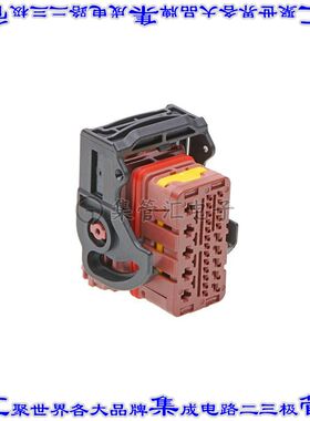 643181019 0643181019矩形连接器外壳28POS插座3排母形插口棕色自