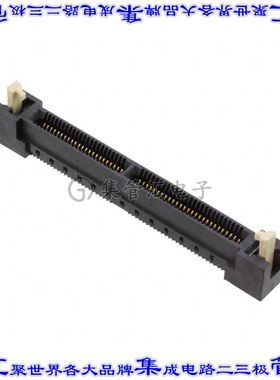 SPD08-100-L-RB-TR 卡边缘连接器100POS母头2排0.8mm黑色镀金