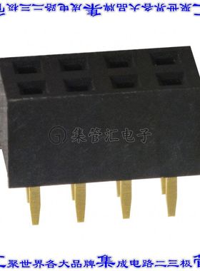 NPPN042AFCN-RC 针座连接器8POS插座2排2mm母形插口通孔直针镀金