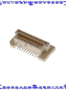 G832MB030201324HR 板对板连接器20POS插座中央带触点2排0.8mm表