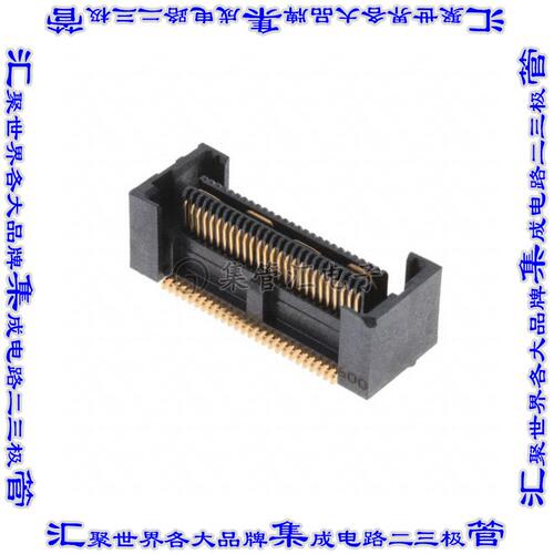 QFS-026-04.25-H-D-A 板对板连接器52POS插座中央带触点2排0.64mm