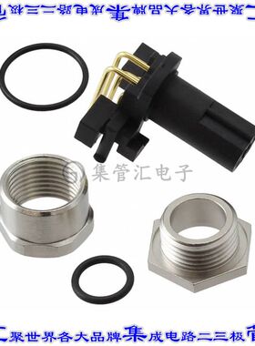 1527870 圆形连接器5POS插座母插口焊接镀金面板安装通孔直角