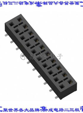 HLE-110-02-F-DV-BE-K-TR 针座连接器20POS插座2排2.54mm母形插口
