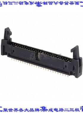 MHR-50-VUAL 针座连接器50POS接头2排2.54mm公形插针通孔直针镀金