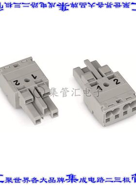 770-242 端子块连接器2POS插头母插口1mm灰色自由悬挂